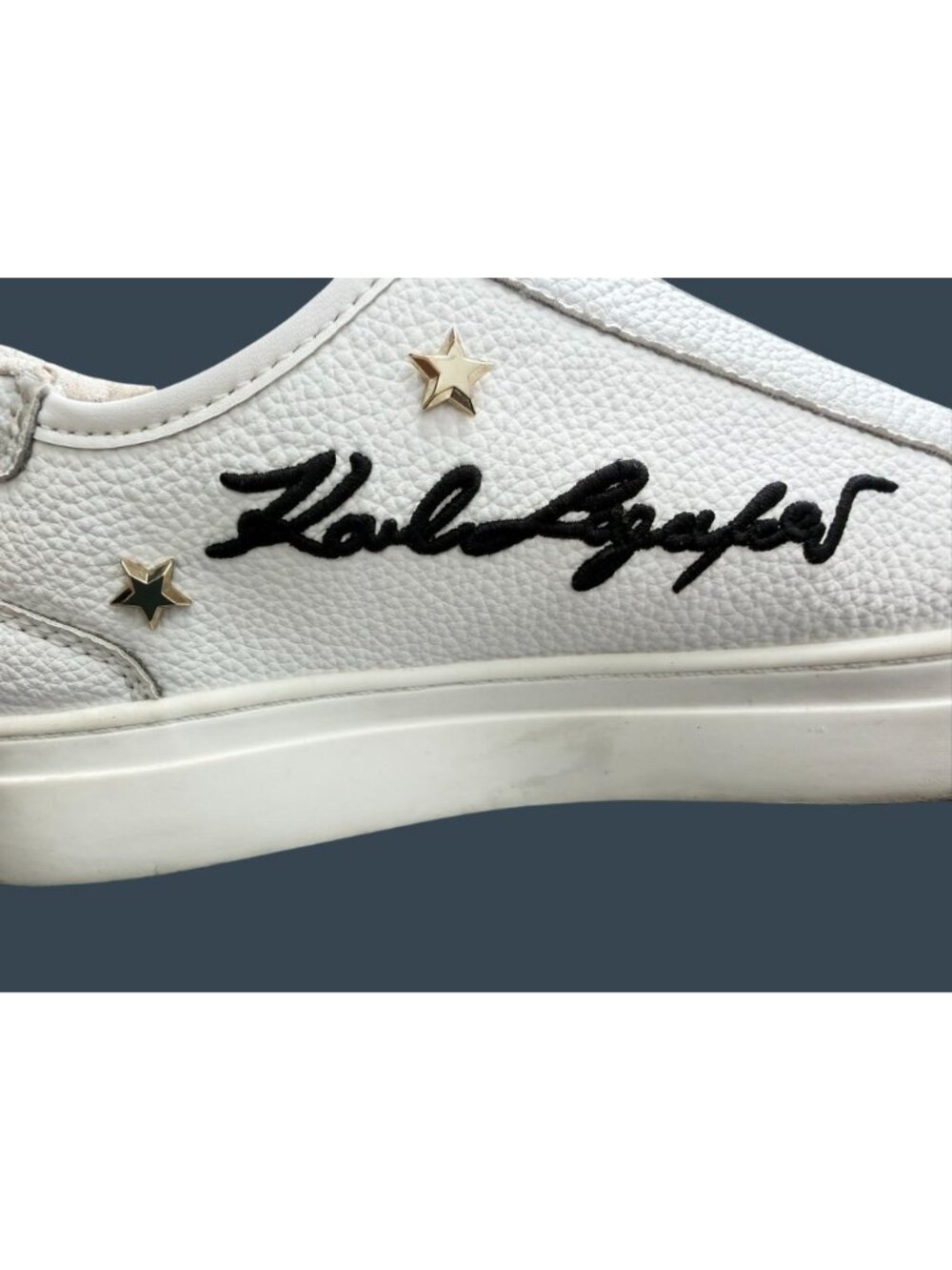 Karl Lagerfeld Paris Caitie White Slip-On Platform Sneakers Women's Size 8M - Picture 8 of 10